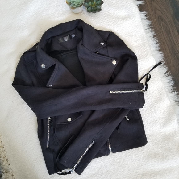 Missguided moto faux Suede Jacket - Picture 5 of 9
